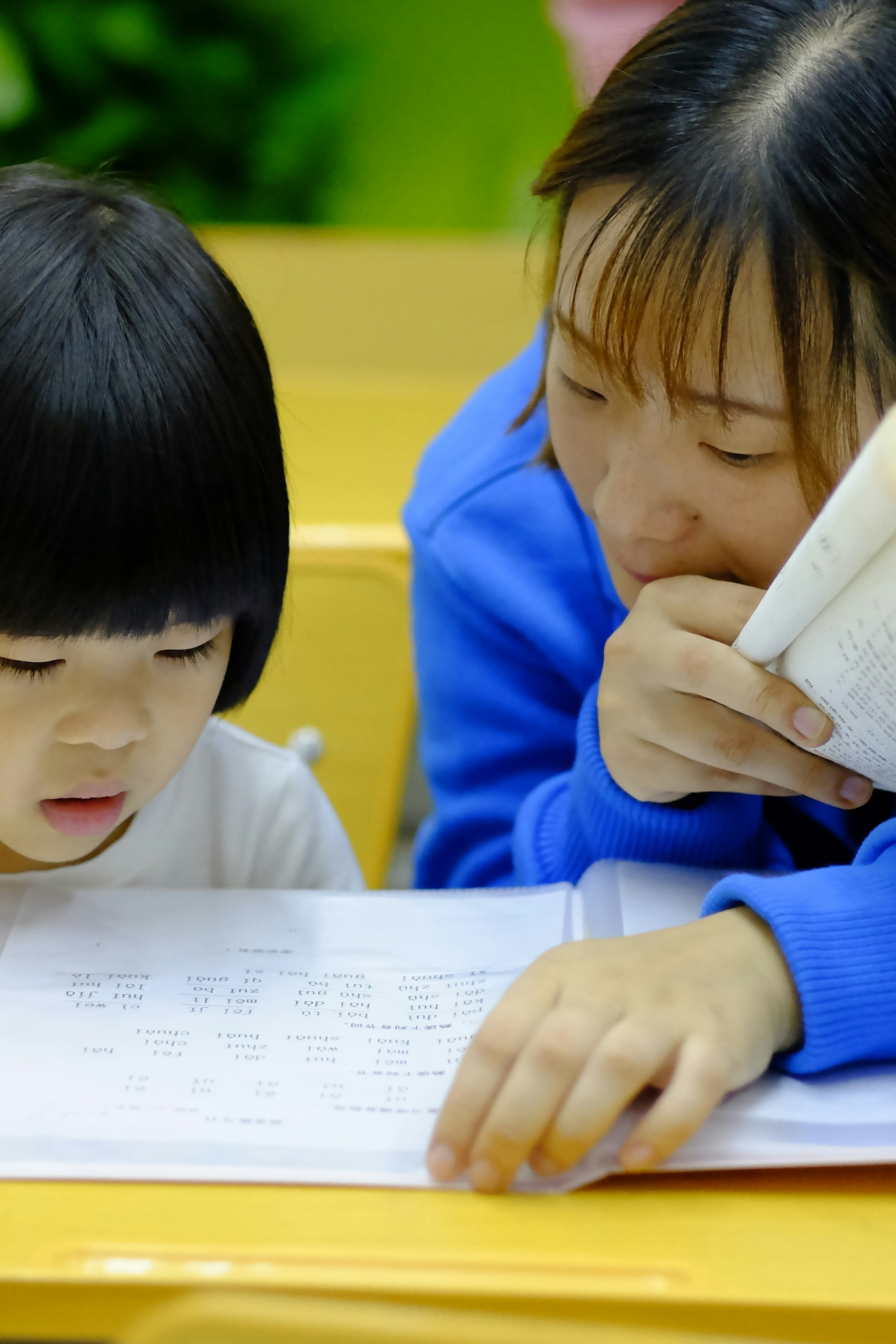 A parent and a student
